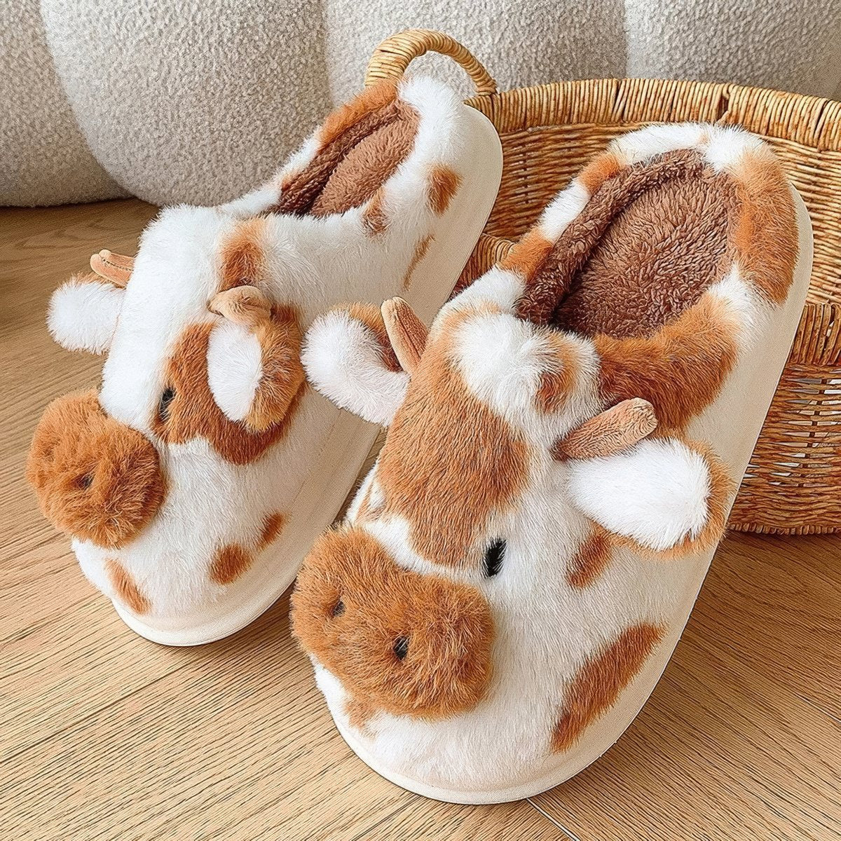 SnugPaws Cow Slippers